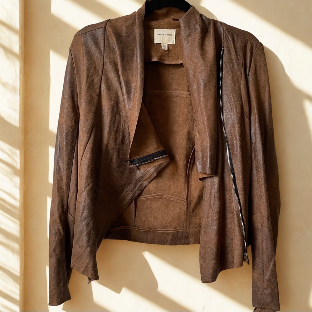 Urban Outfitters Silence & Noise Brown Riley Jacket